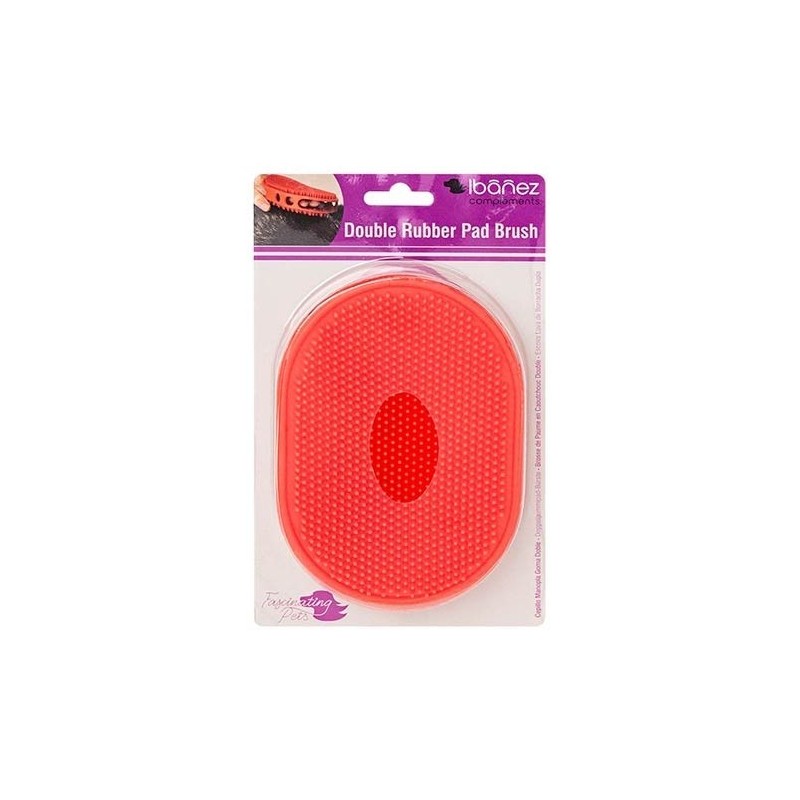 Étrille double en caoutchouc